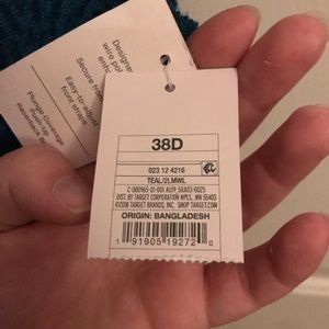 Teal Auden Racerback Bra